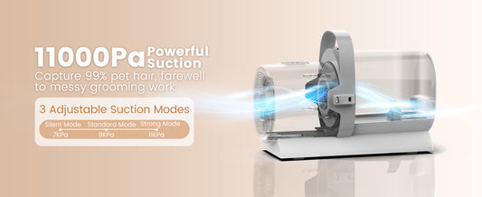 Dog Grooming Kit with Vacuum, Cat Clippers, Suction 99% Pet Hair, Professional Pet Grooming Kit with 7 Proven Tools for Shedding Grooming, Cat Dog Grooming Vacuum Kit