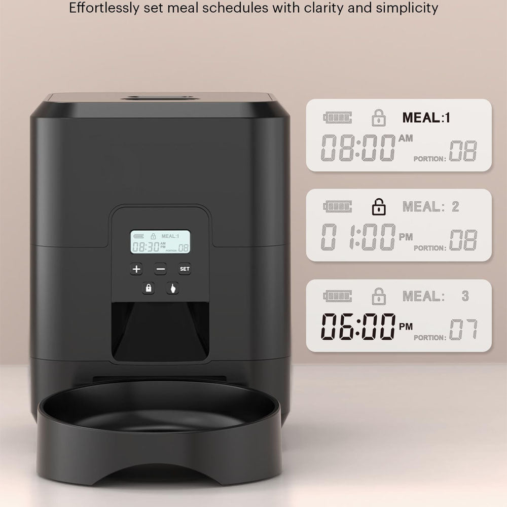 Smart Automatisk Foderautomat 2L – Tidsindstillet Foderdispenser til Katte og Hunde