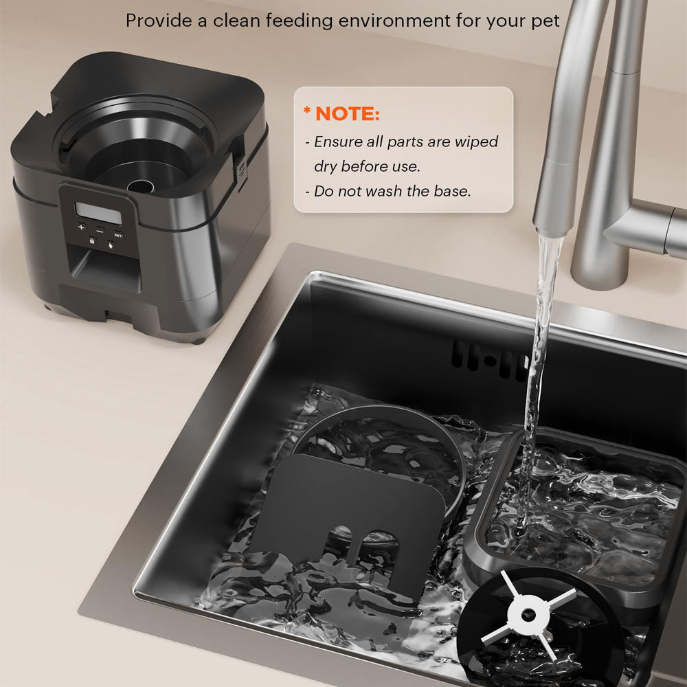 Smart Automatisk Foderautomat 2L – Tidsindstillet Foderdispenser til Katte og Hunde