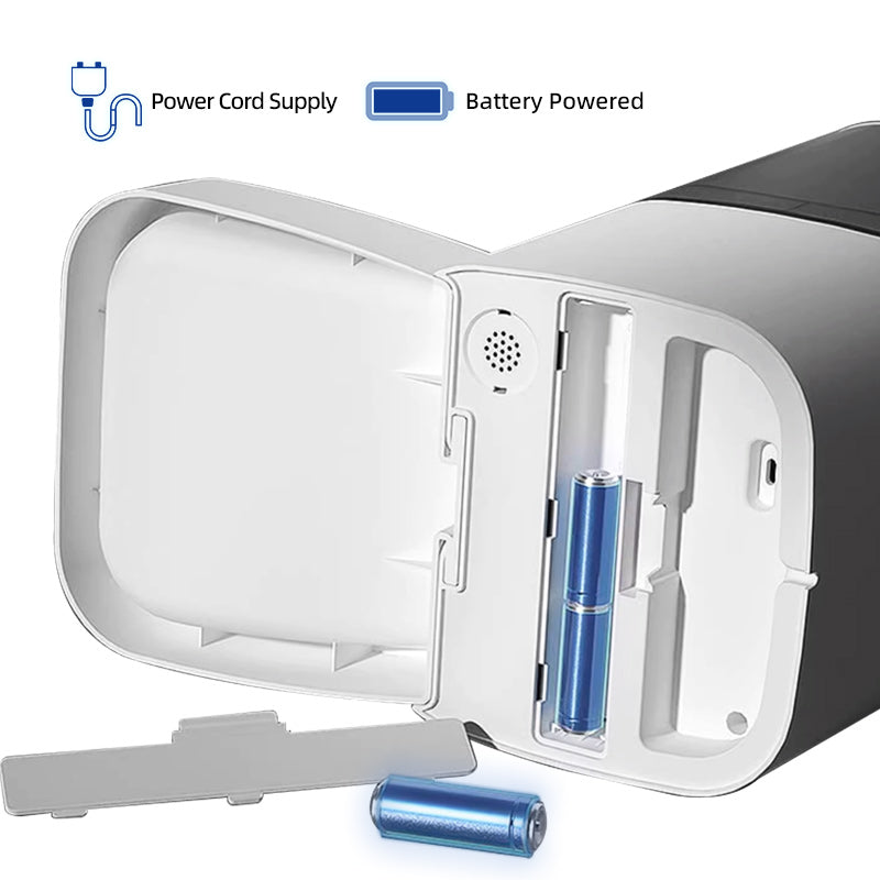 Smart WiFi Automatisk Kæledyrsfoderautomat – 6L Dobbelt Skål Tidsindstillet Foderdispenser til Katte og Hunde